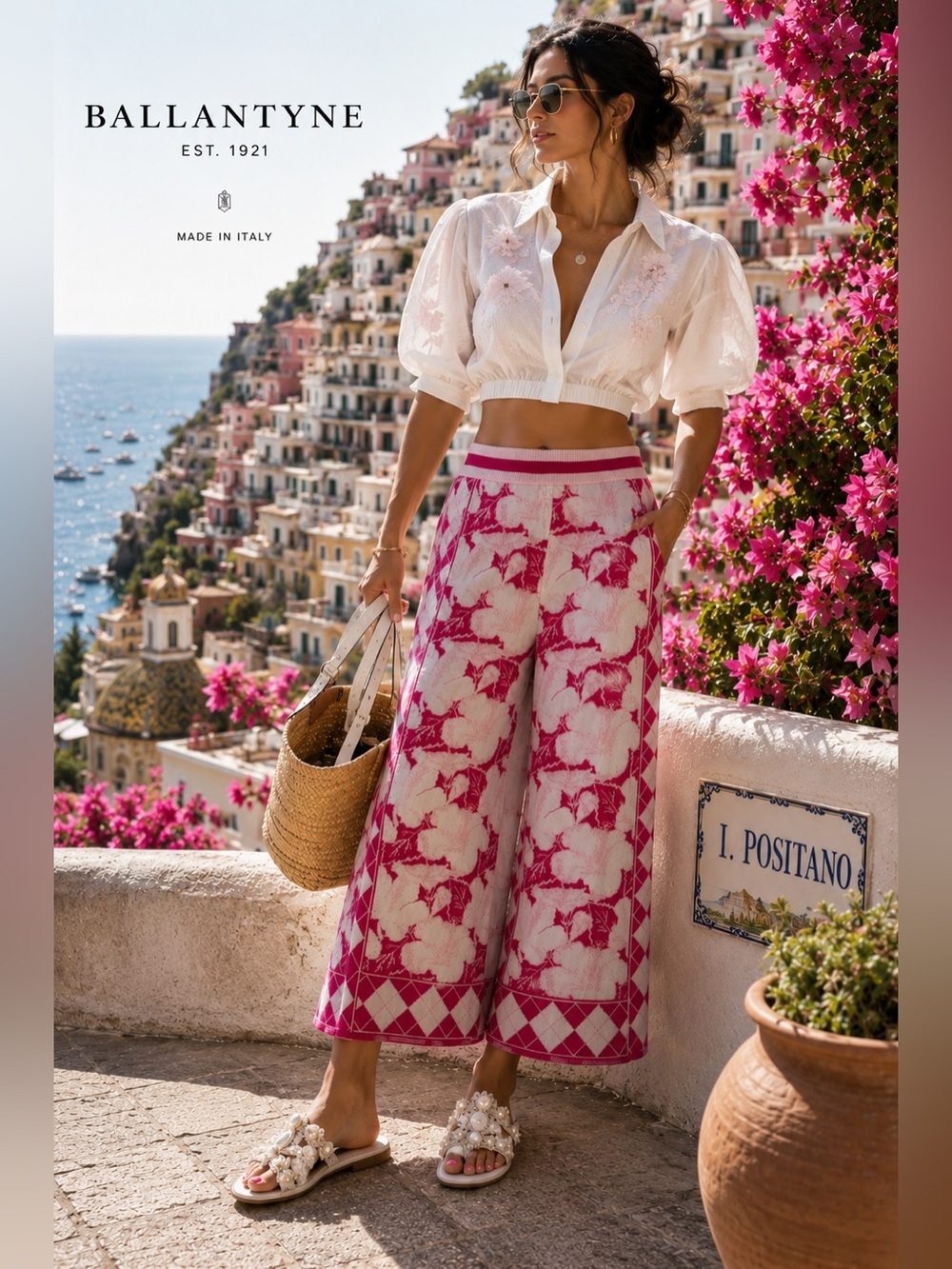 Ballantyne Made In Italy Pink Knit Pants NWT Size IT 40 Retail $795
